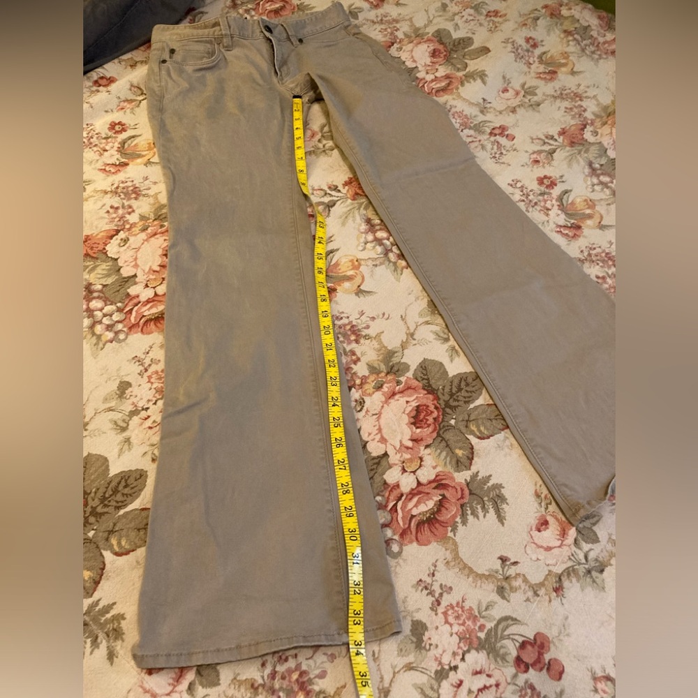 Ann Taylor Tan Bootcut Jeans. No stains!  Shadow of my arm. New pics coming